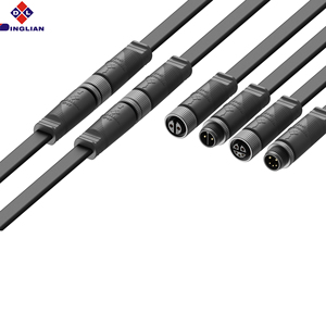 Dinglian esterno illuminazione M12 fili impermeabili connettore tensioni 250 10A corrente nominale rame Nylon plastica/presa metallica - Product Image 1