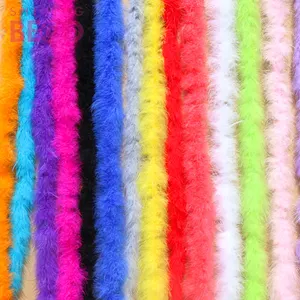 Bán buôn nhuộm màu sắc fluffy thổ nhĩ kỳ feather boa cho trang trí Lông Nhà Máy Cung Cấp