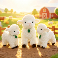 Peluche tendance et populaire, adorable, en forme de trèfle à quatre feuilles, en fausse fourrure bouclée douce, pour enfant, compagnon câlin pour la chambre d'enfant