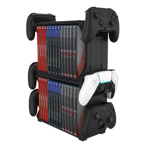 ที่วางแผ่นเกม PS5 พร้อมที่แขวนจอยคอนโทรลเลอร์ และชั้นวางใส่ตลับเกมสำหรับ PS5 - Product Image 3
