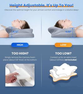 Almohada Cervical Ortopédica Terapéutica de Espuma Viscoelástica Ergonómica con Personalización Profesional para Dormir de Lado - Product Image 2