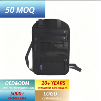 Lot de 2 porte-passeports en nylon anti-RFID, pochette de voyage dissimulée à porter autour du cou, pochette pour téléphone, pochette légère à porter sous les vêtements