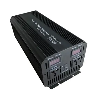 フルパワー12v 220v 2000w 2500w 3000w純粋な正弦波インバーター