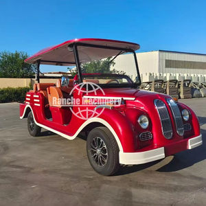 Coche turístico retro Premium Coche eléctrico clásico antiguo Coche eléctrico rojo 3 + 1 Fila Coche eléctrico - Product Image 1