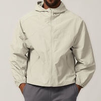 Veste bomber sportive unisexe d'hiver en nylon avec fermeture éclair, coupe-vent, à capuche, résistante à l'eau pour la randonnée en plein air, le camping et les promenades en ville