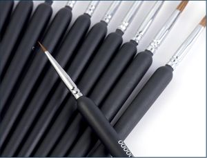 Juego de Pinceles Profesionales Personalizados para Óleo, Acrílico y Acuarela, Pincel Abanico de Pelo de Comadreja <span class=keywords><strong>con</strong></span> Punta de Marcador Blanco para Niños - Product Image 6