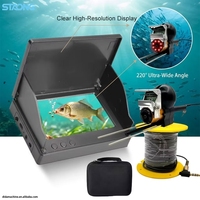 Caméra de pêche sous-marine avec 8 lumières LED infrarouges pour la pêche de nuit, compatible avec la pêche sur glace et la pêche en mer, personnalisable