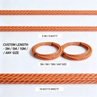 HC Penjualan Panas Tali Alarm Deteksi Kelembapan Perlindungan Keamanan Kuning 5mm yang Tahan Lama, Kabel Sensor Air untuk Tempat Umum