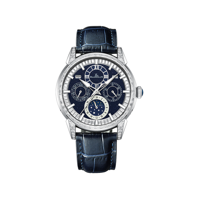 Luxurious and Fully Automatic Mechanical Watch Exquisite and Multi-Functional Creative and Unique Business Men'S Watch