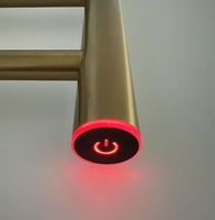 Bouton de tube rond de 32mm Installation facile Minuterie d'arrêt de 2/4/6 heures pour support de chauffe-serviettes électrique