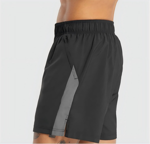 Men's Sporty 100% Polyester Quick Dry Drawstring <strong>Shorts</strong> 7" for Deep <strong>Squats</strong> During Fitness Training - Product Image 1