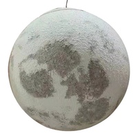 Lampe lune planète à hauteur réglable, LED, art nordique, chambre et restaurant, grand lustre en forme de boule