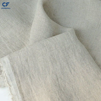 Tissu tissé 100% lin 165 GSM, couleur unie, teint en fil, écologique, poids moyen pour vêtements, chemises, robes