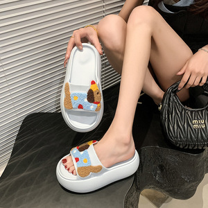 Sandali Estivi Casual da Donna All-Match con Suola Morbida, alla Moda, Tinta Unita, Scarpe da Spiaggia Slip-On - Product Image 5