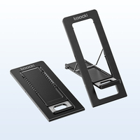 Soporte de Escritorio Ultrafino para Teléfono Toocki, Diseño de Tarjeta de 4 mm, Ajuste Multiángulo, Plegable, para Hogar y Oficina