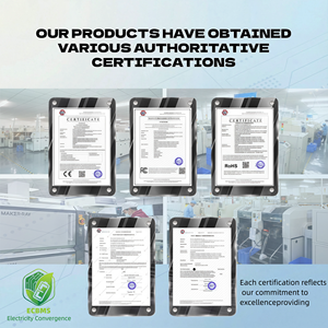 ECBMS Kit DIY <span class=keywords><strong>BMS</strong></span> de Alto Voltaje 600A 900A <span class=keywords><strong>96S</strong></span> 128S 1000V, <span class=keywords><strong>BMS</strong></span> LiFePO4 Maestro-Esclavo 16S-256S con Pantalla LCD Táctil para Baterías - Product Image 6