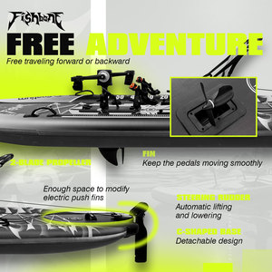Kayak de Pesca Inflable Spatium CE con Casco Optimizado y Sistema de Pedales Suaves, de Rápida Progresión para Pesca en Aguas Abiertas - Product Image 5