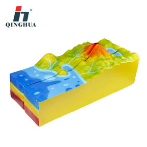 Modelo de Erupción Volcánica Qinghua, Material PVC, Instrumento de Enseñanza Geológica y Geomorfológica, Ayuda Didáctica para la Erupción de Lava - Product Image 3