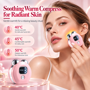 Masajeador Facial Calefactor con 3 Niveles de Vibración, Dispositivo de Belleza para Rostro y Cuello, Herramienta Recargable de Cuidado de la Piel - Product Image 1