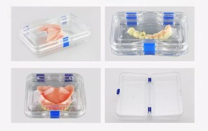 Scatole di ritegno a membrana dentale scatola di corona dentale trasparente scatola di ritegno a membrana in plastica scatola di plastica per protesi - Product Image 2
