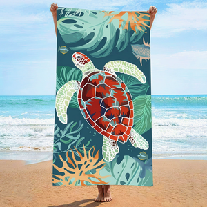 Toalla de Playa de Microfibra de Secado Rápido, Ecológica, Rectangular, con Impresión Digital y Diseño Personalizado, Venta al Por Mayor - Product Image 1