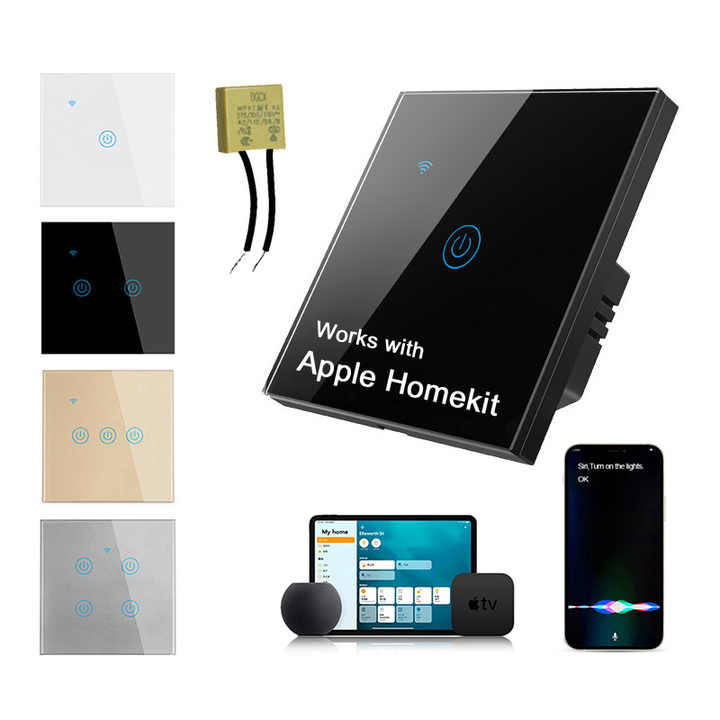 LEDEAST DS-101JLHK Apple Homekieスマートホームライトスイッチ音声 