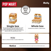POPMART MOLLY Bread Head Series Figurine d'action en ABS et PVC, Jouet de dessin animé, Boîte mystère, Produit officiel, Décoration, Cadeau, Échelle 1:144