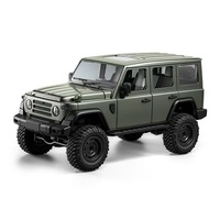 Voiture télécommandée 4x4 tout-terrain 1:12 2.4G à l'échelle réelle avec portes ouvrantes, suspension indépendante et éclairage - Mangniu MN212