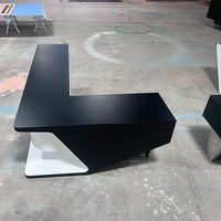 Foshan Fourniture d'usine Gestionnaire de cuisson en bois Bureau de direction Bureau de luxe Bureau noir Table de travail à domicile