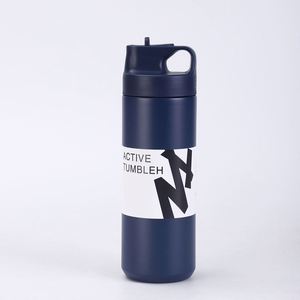 Botella de Agua Deportiva de Acero Inoxidable 304 de 550 ml con Tapa de Boquilla, Termo Deportivo Aislado al Vacío de Gran Capacidad y Portátil - Product Image 5