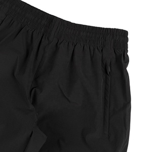 Pantaloni Casual con Elastico in Vita Personalizzati, Pantaloni da Trekking Outdoor Bicolore Neri da Uomo con Pannelli Laterali Blu e Bianchi - Product Image 4