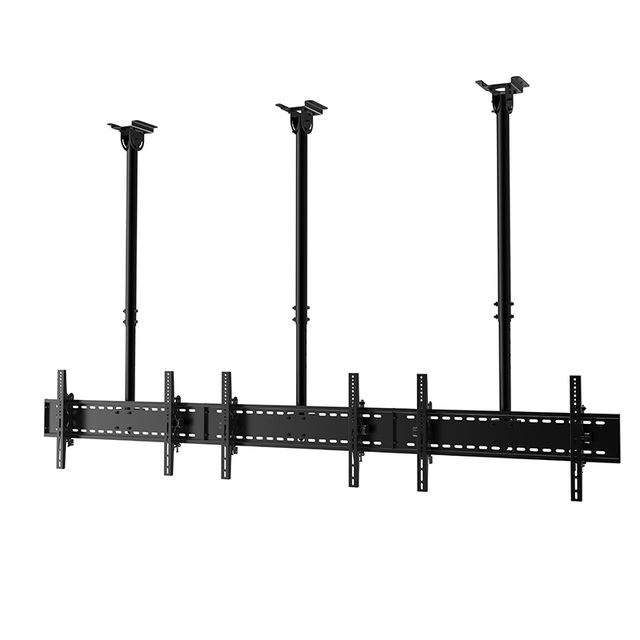 Triple TV Ceiling Tilt Mount Bracket Steel Fits Most LED LCD OLED Displays 30-60 Inches up to 260 Lbs (CM 300C)