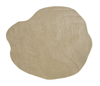 Tapis de prière en polaire, tapis de couloir irrégulier en laine française, tapis de salon pour canapé, tapis de vestiaire couleur unie YuHe antidérapant