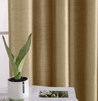 Approvisionnement d'usine en mousseline de soie Polyester Shantung Faux tissu de rideau en soie