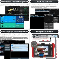 Probador de CCTV Rsrteng E88, Probador de Cámaras IP 4K, Probador de IPC de 8 Pulgadas, Herramientas de Prueba de Red WiFi SFP, Probador de Cables con Salida de Energía Hi-POE/POE++