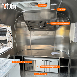 Camion de restauration entièrement équipé pour burgers, pizzas et autres plats, remorque de traiteur personnalisée avec cuisine complète - Product Image 2