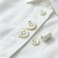 Boutons décoratifs en nacre Toro à sept pans gaufrés, 4 trous, nacrés brillants pour vêtements