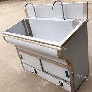 Многофункциональная 316/304 раковина для мытья рук из нержавеющей стали, хирургический скраб, одна чаша с контролем колена, 1-4 положения - Product Image 6