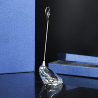 Cadeau de mariage, porte-cartes en cristal, cœur, diamant, porte-cartes pour cartes numériques, porte-mémo