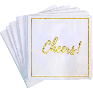 Soton Chất lượng cao 30cm * 30cm ăn trưa Khăn ăn giấy khăn ăn tùy chỉnh in Khăn ăn trắng logo cho nhà hàng Cocktail ăn tối Khăn ăn - Product Image 3