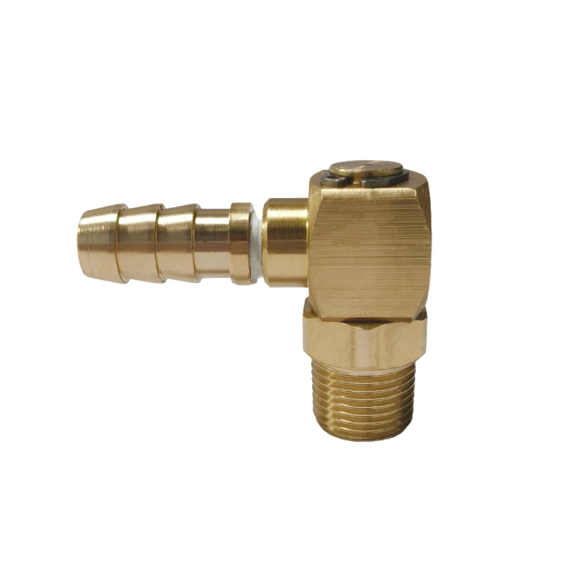 Open Flow L Shaped Swivel Joint