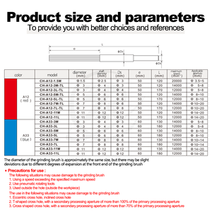 Brosse de meulage de surface en fibre céramique authentique Xebec, outil d'ébavurage CNC pour le polissage des trous intérieurs, pièces automobiles - Product Image 6