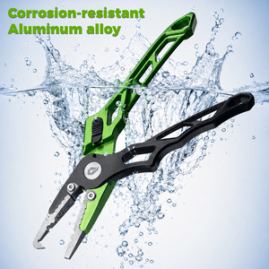 Pince <span class=keywords><strong>de</strong></span> pêche en alliage d'aluminium <span class=keywords><strong>de</strong></span> 18,5 cm à mâchoires courbées, résistante à la rouille et à la corrosion, avec bec courbé pour la pêche en <span class=keywords><strong>eau</strong></span> salée - Product Image 5