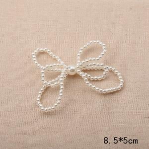 3Dフラワーデコレーション手作りDIY織りパール生地パッチ衣類ウェディングドレスアップリケ材料アクセサリーヘア - Product Image 6