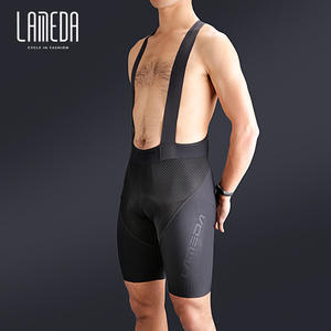 LAMEDA de alta calidad de corte libre transpirable negro bicicleta cabalgaba pantalones cortos de ciclismo bicicleta babero - Product Image 1