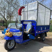 Broyeur de fourrage électrique automatique pour l'agriculture, monté sur tricycle, portable pour la ferme, pour la fabrication d'aliments pour animaux, coupe de paille et d'herbe
