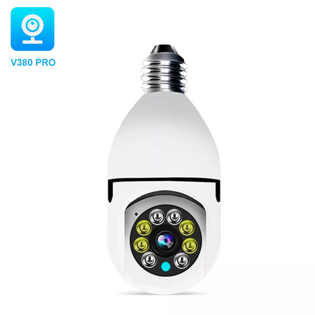 V380 P2p Wifi 3MP E27 Light Bulb PTZ Camera P2p Security Camera for Home Security JXLCAM WiFi Camera