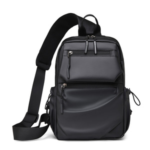 Bolso de Pecho Oxford Impermeable de Mezclilla, Moderno y Duradero, para Computadora, de Gran Capacidad, con Correa Cruzada y Cierre de Cremallera - Product Image 5