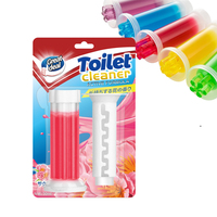 AJYF Factory Gel Nettoyant WC en Tampon, Lot de 6 Tampons Nettoyants pour Cuvette de Toilettes, Gel Cliquable Parfum Fleur