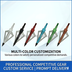 Pointes de flèches fixes à 3 lames pour la chasse, 100/125 grains, en acier inoxydable, pour arc à poulies, personnalisables OEM - Product Image 5